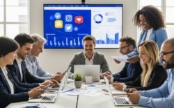 social media engagement, teamwork, digital strategy