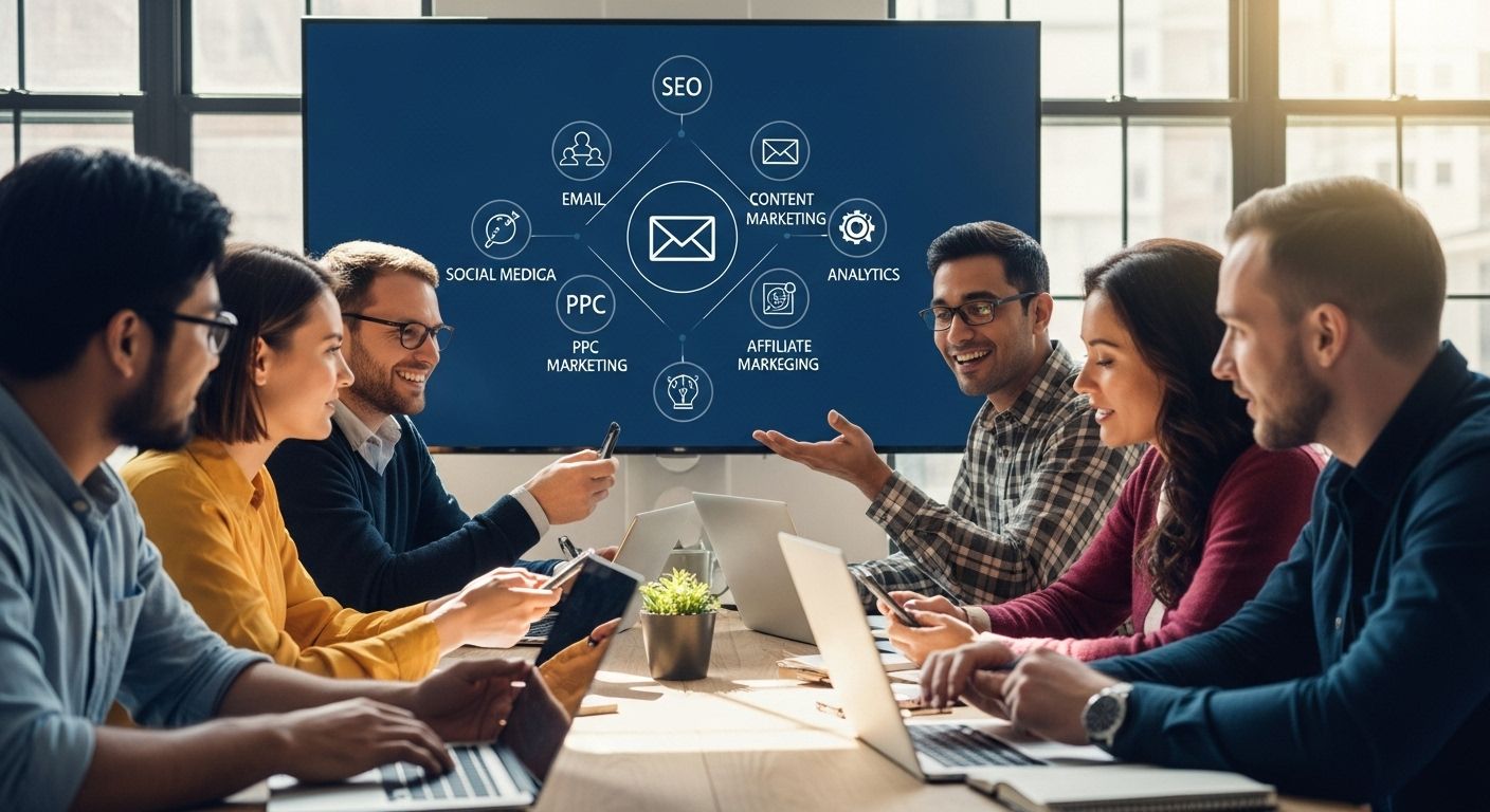 digital marketing teamwork, marketing strategies, business growth
