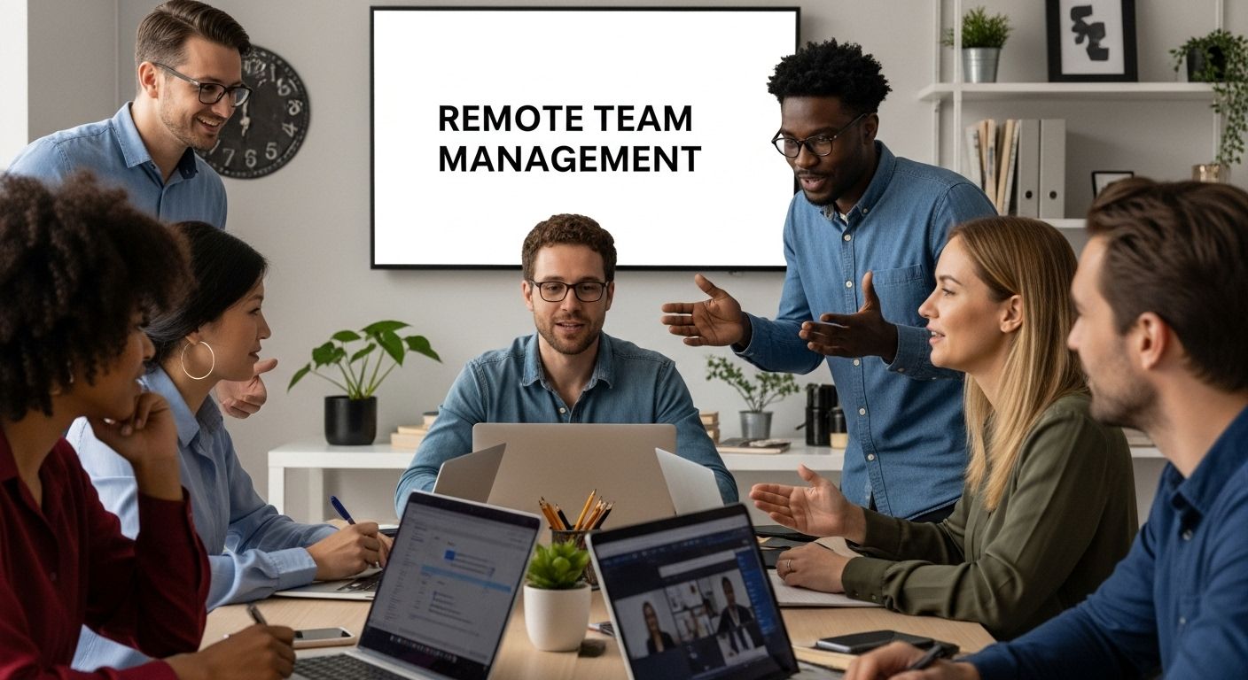 remote team management hero image
