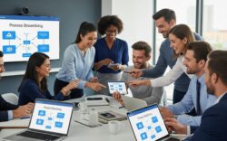 business process streamlining team office