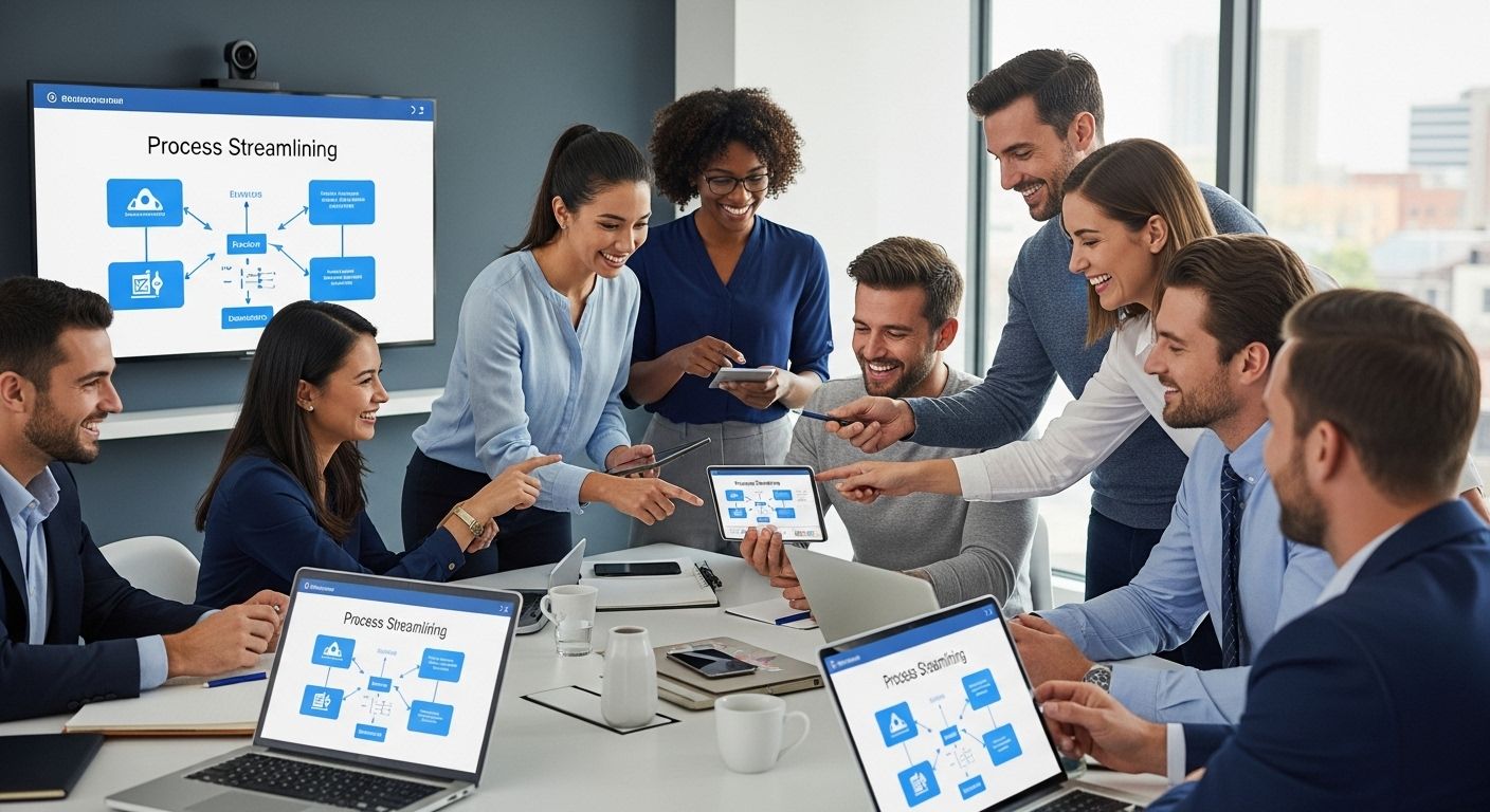 business process streamlining team office