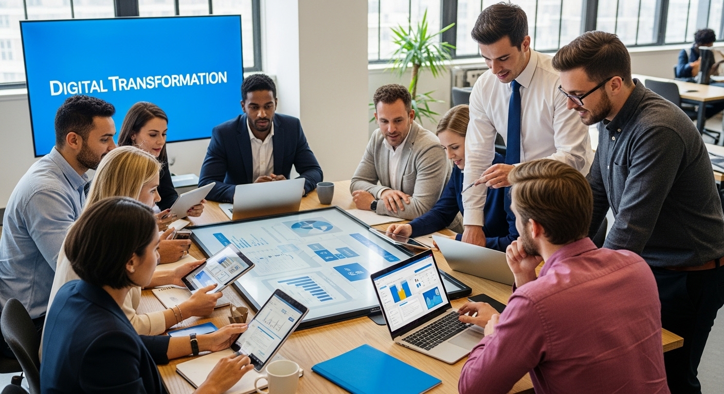 digital transformation challenges office teamwork
