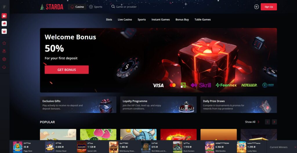 What is Online Casino "Starda"?