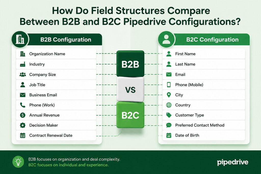 Field Structures Compare Between B2B and B2C