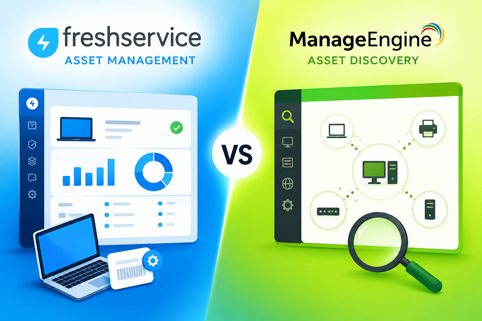 Freshservice Asset Management vs ManageEngine Asset Discovery