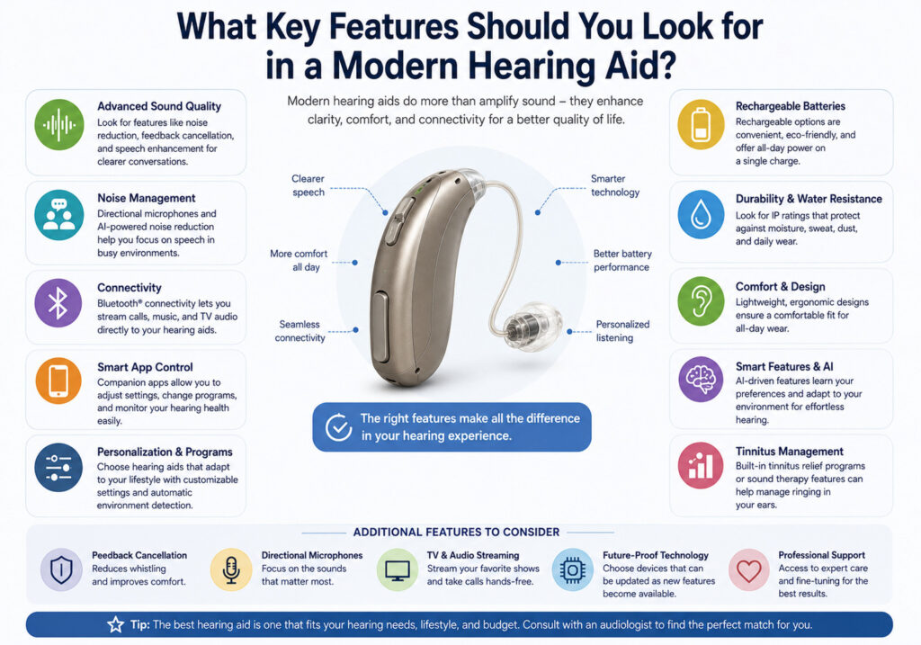 Key Features Should You Look for in a Modern Hearing Aid