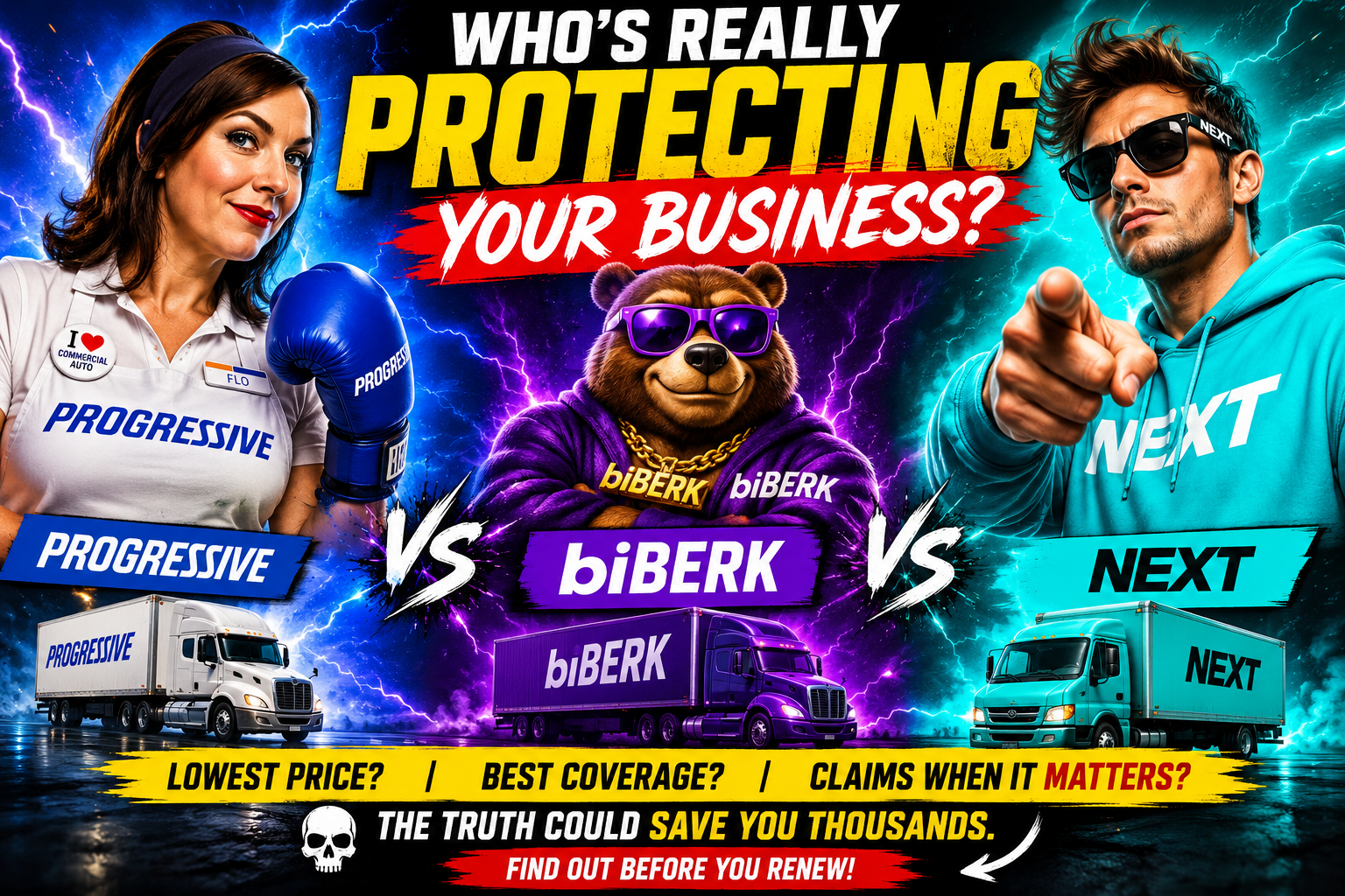 Progressive vs biBERK vs NEXT