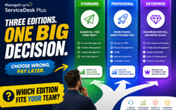 ManageEngine ITSM: Standard vs Professional vs Enterprise