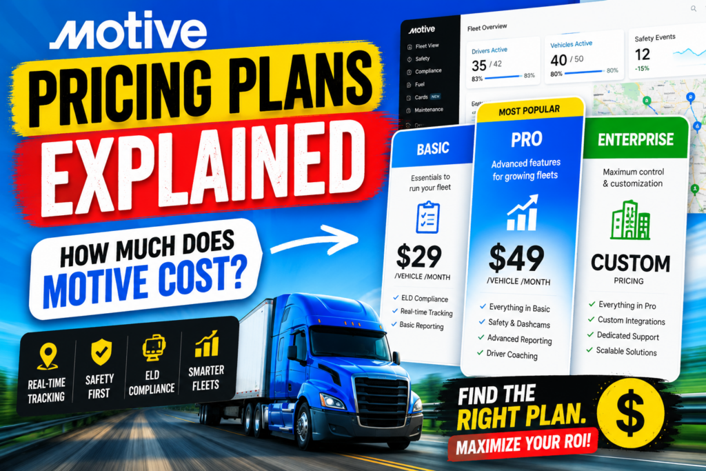 Motive Pricing Plans