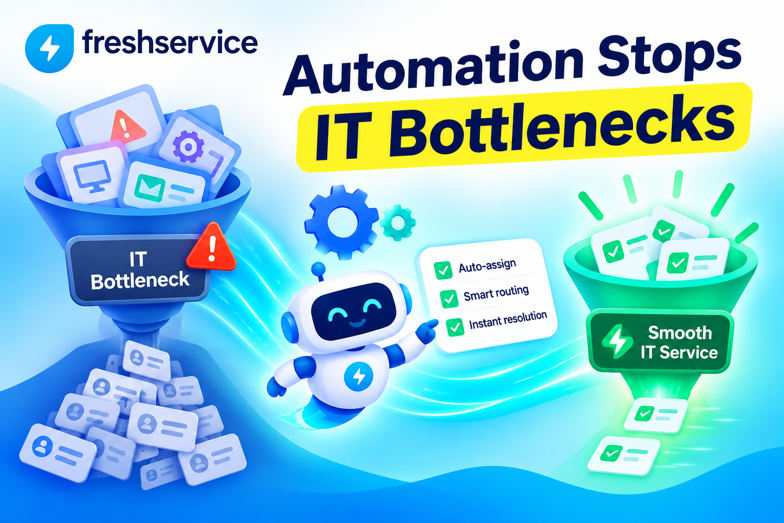 Automation in Freshservice Helps Prevent IT Bottlenecks