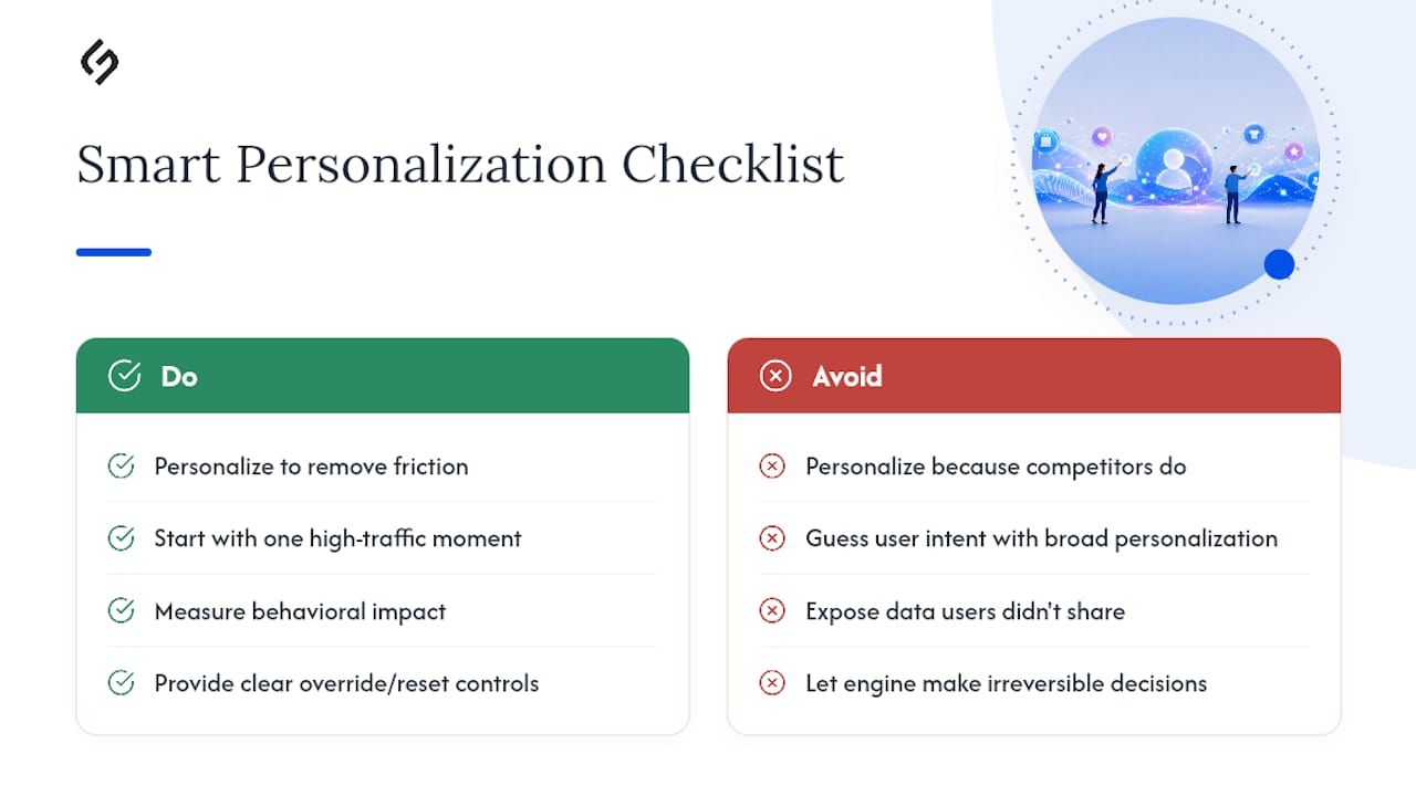 Personalization and Adaptive Experiences Without Overcomplicating Things — overview diagram