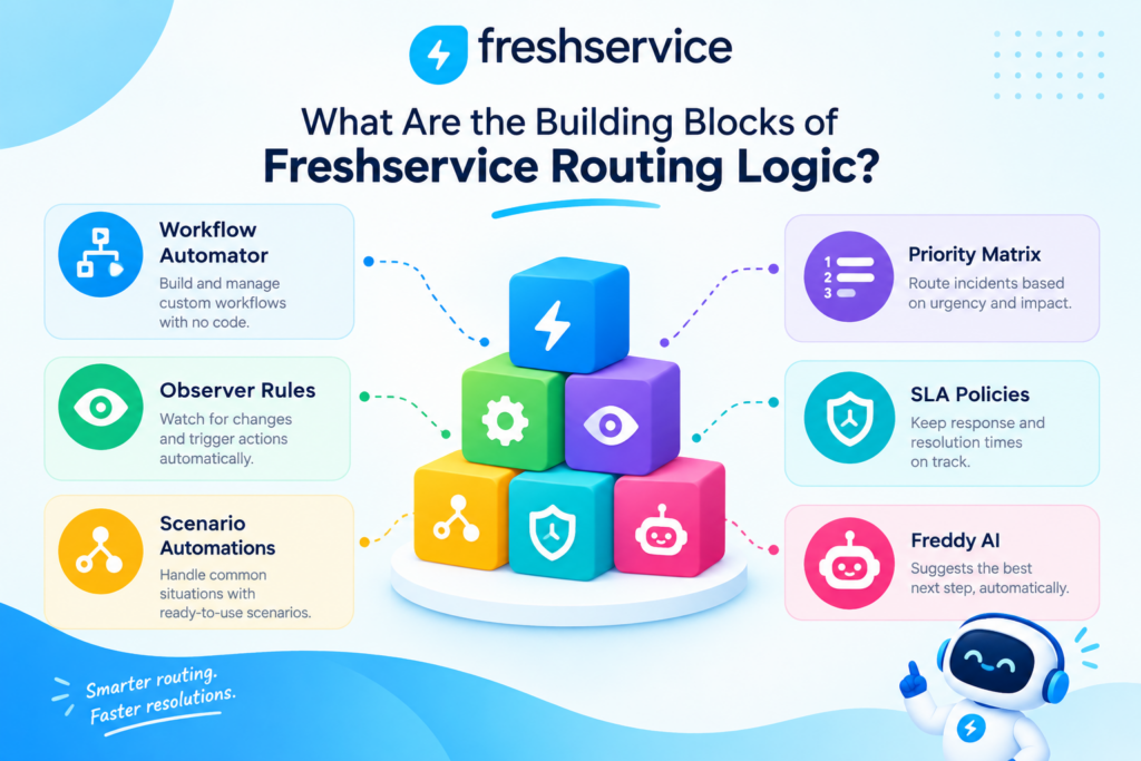 What Are the Building Blocks of Freshservice Routing Logic