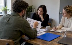 Business owners comparing agency proposals