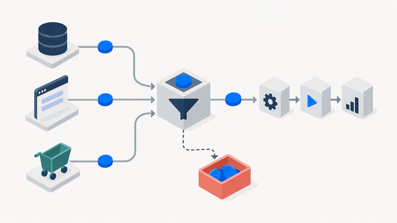 Contact records passing through a deduplication process