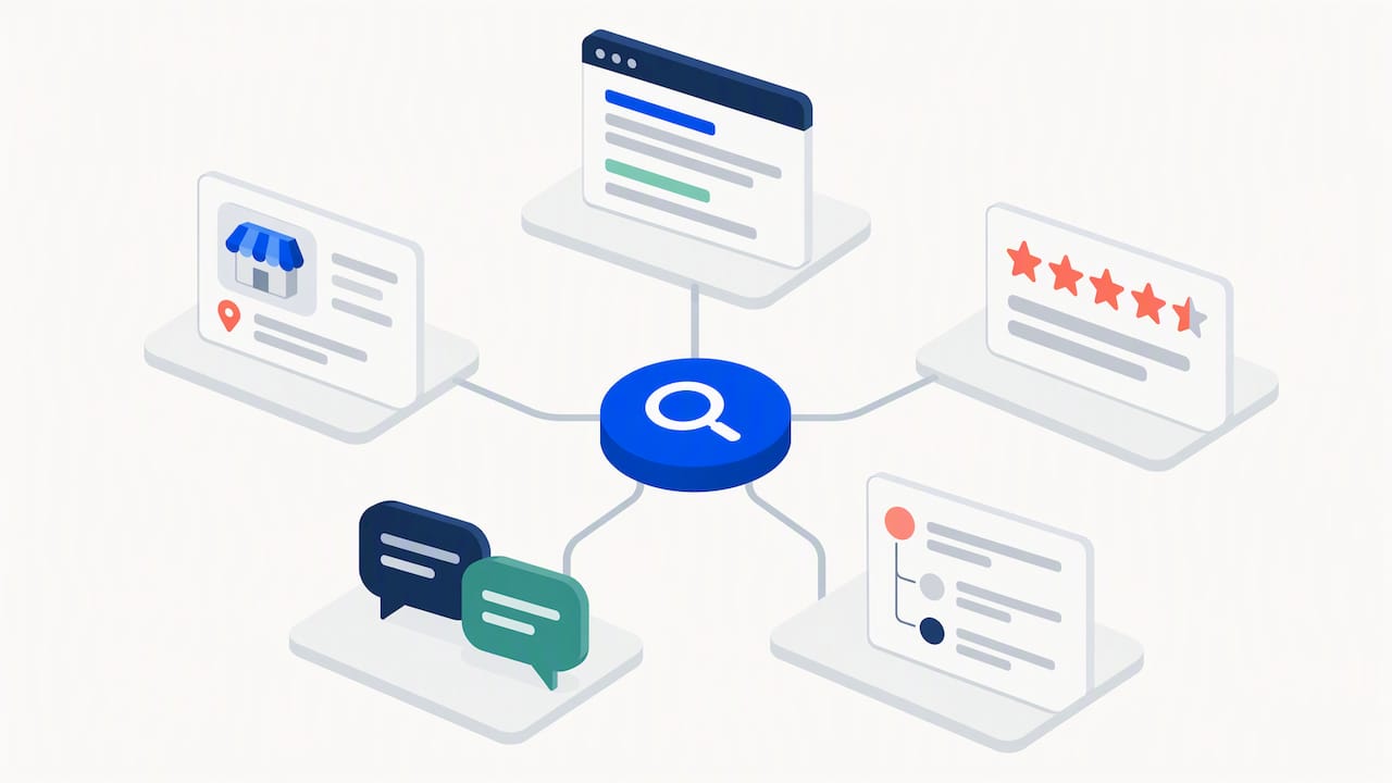 Connected online reputation surfaces
