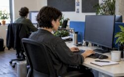 Marketer responding to customer review