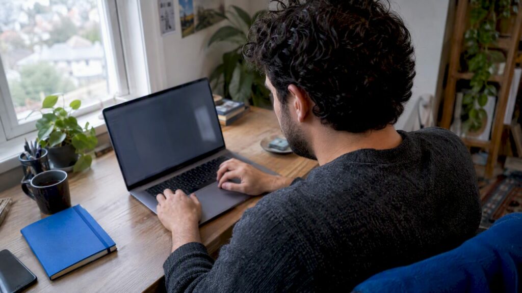 Founder configuring a Zapier workflow