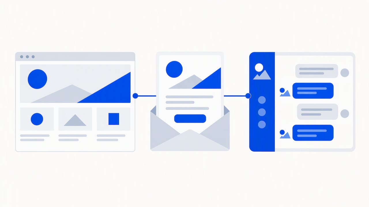 Consistent identity across website email support