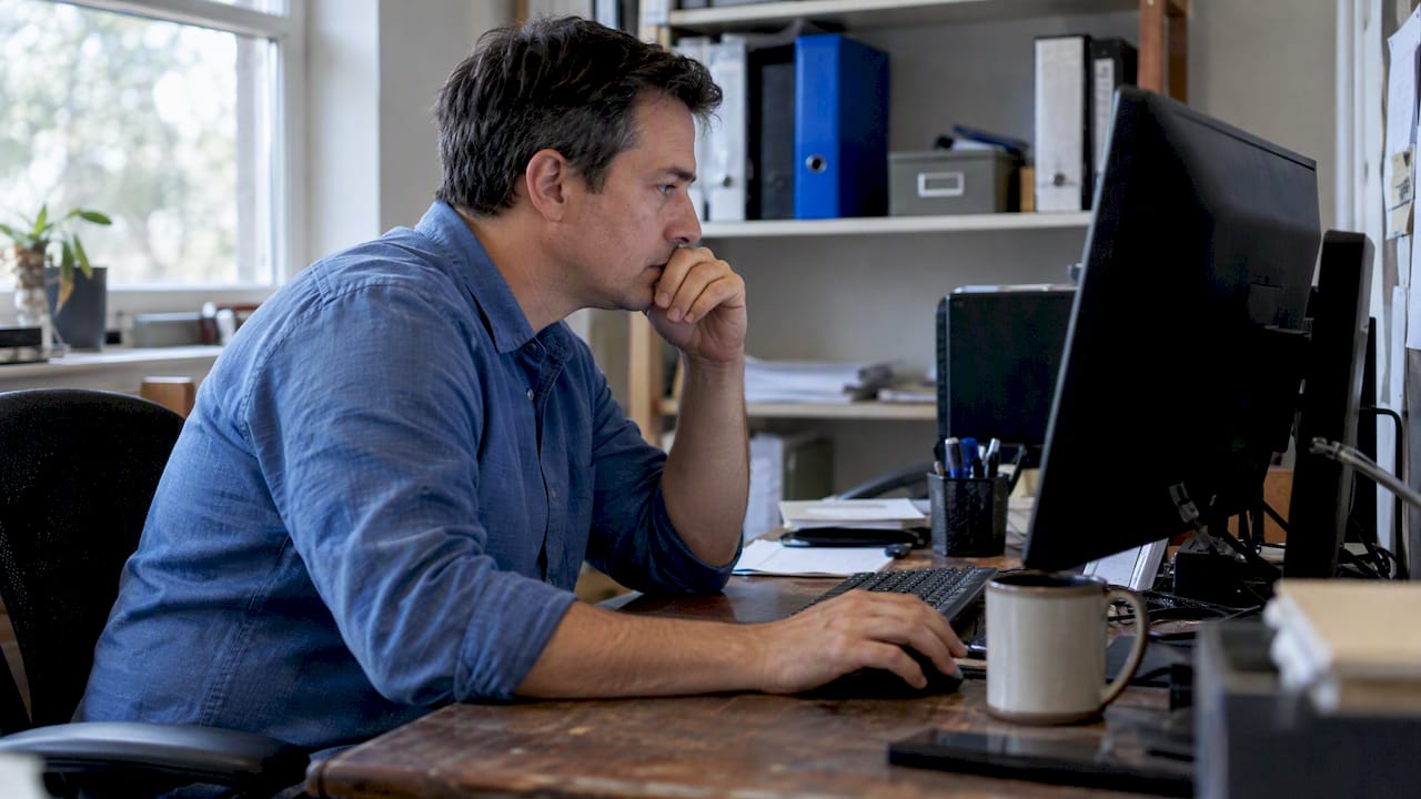 Coordinator checking an automated business report